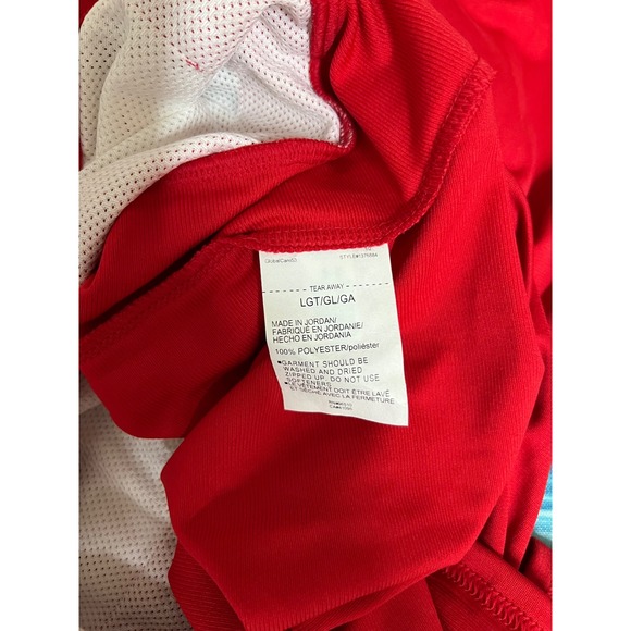 ❄️Under Armour Mens Team Knit Warm Up Full Zip Jacket Red White 1376884 LG - Picture 13 of 13